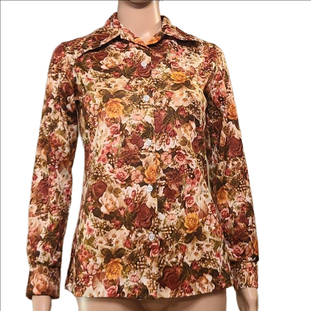 Vintage Floral Blouse
